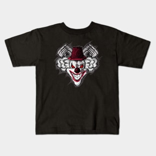 Clown piston drawing illustration with scrible art Kids T-Shirt